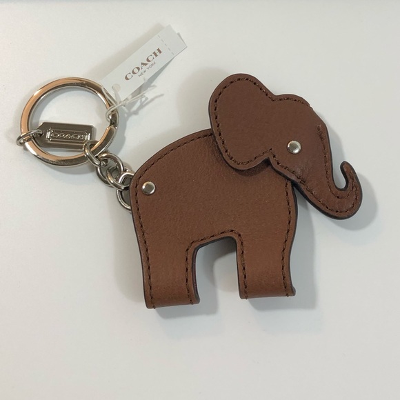 Coach RARE HTF Brown Leather Elephant NWT - Picture 2 of 3